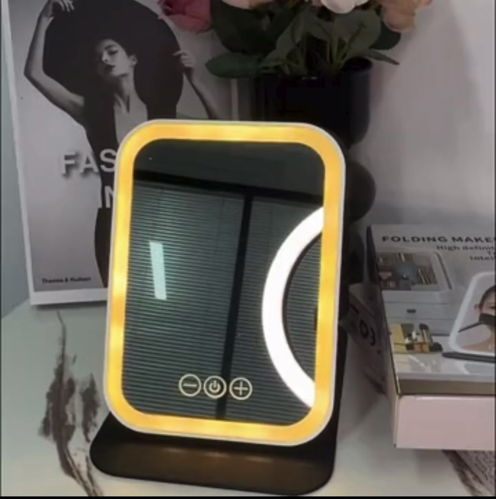 HALO Studio — Large rechargeable LED makeup mirror, 3 lights